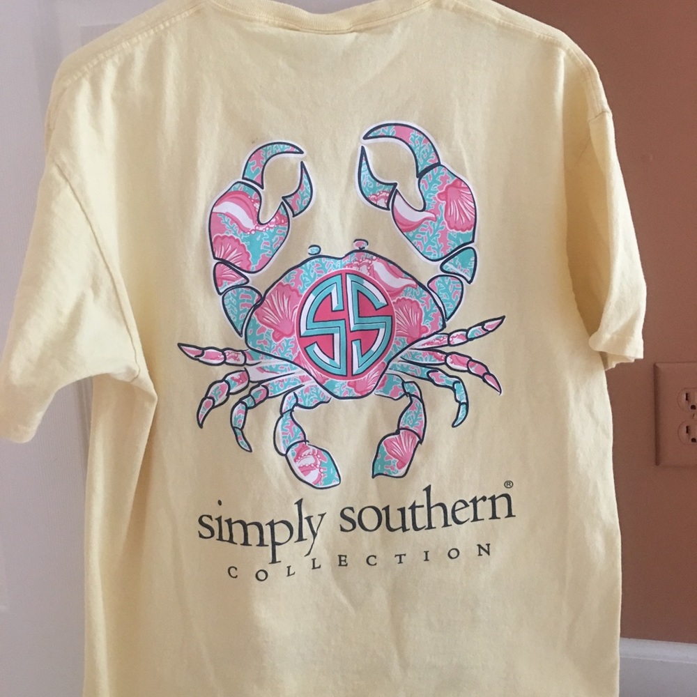 Pale Yellow simply southern tee